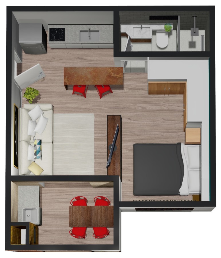 Apartamento, 1 quarto, 33 m² - Foto 58