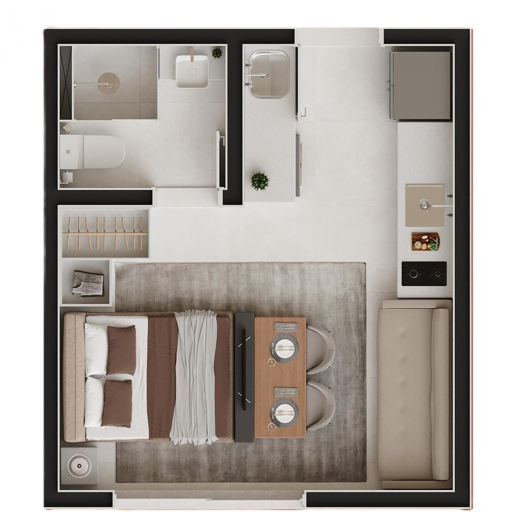 Apartamento, 2 quartos, 42 m² - Foto 16