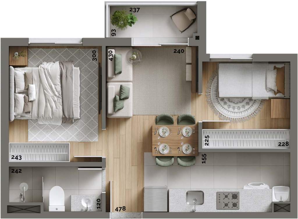 Apartamento, 2 quartos, 44 m² - Foto 36