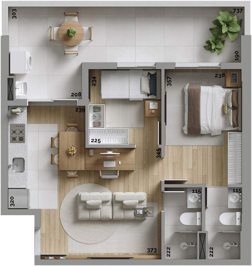 Apartamento, 2 quartos, 44 m² - Foto 35