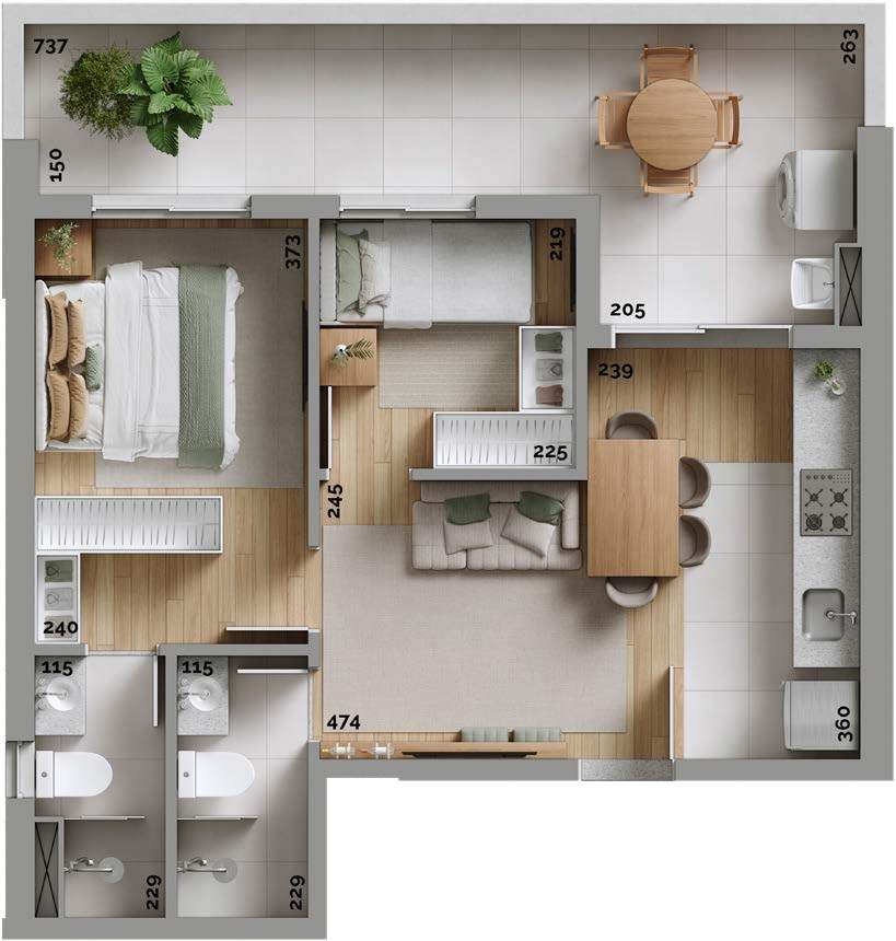 Apartamento, 2 quartos, 44 m² - Foto 34