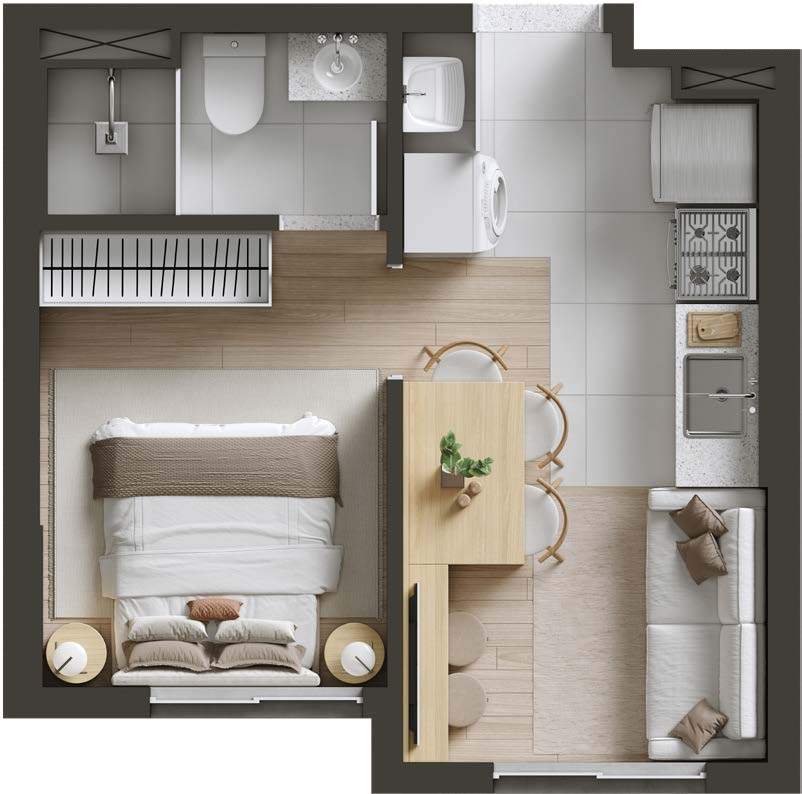 Apartamento, 2 quartos, 44 m² - Foto 28