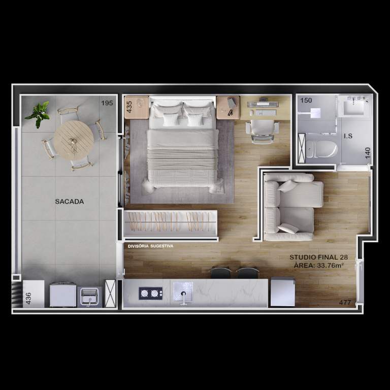 Apartamento, 1 quarto, 28 m² - Foto 24