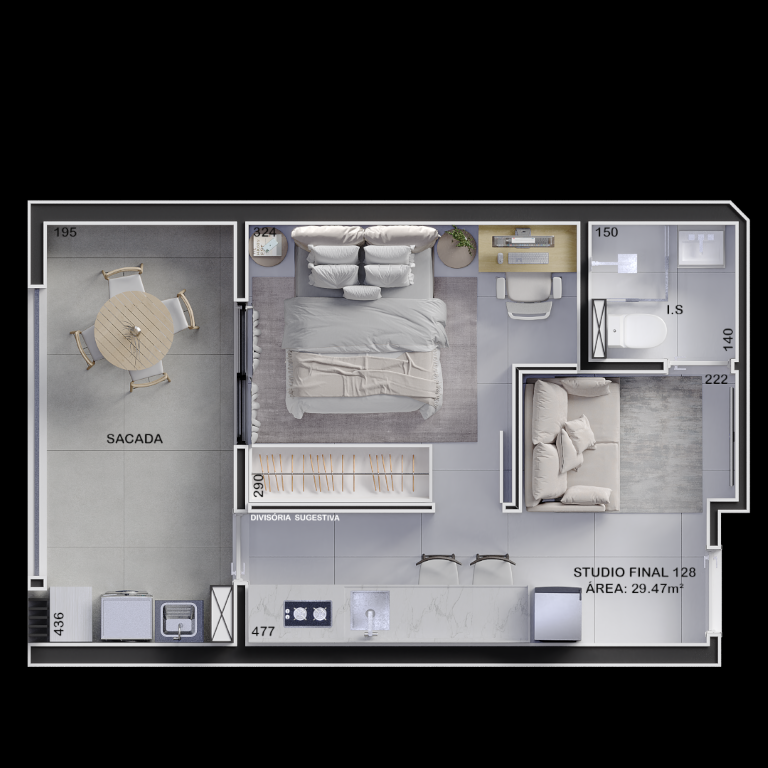 Apartamento, 1 quarto, 28 m² - Foto 20