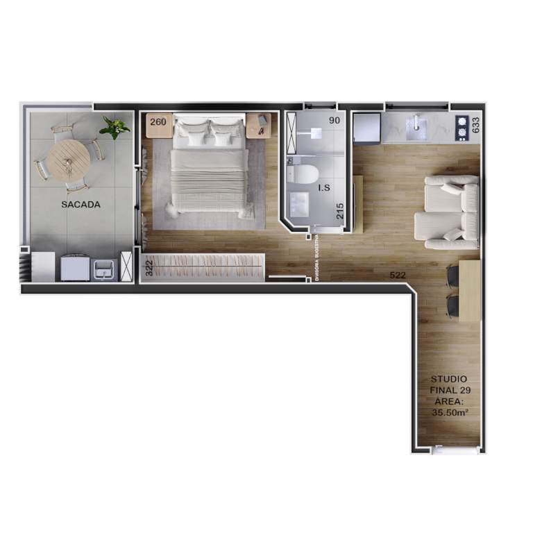 Apartamento, 1 quarto, 28 m² - Foto 26