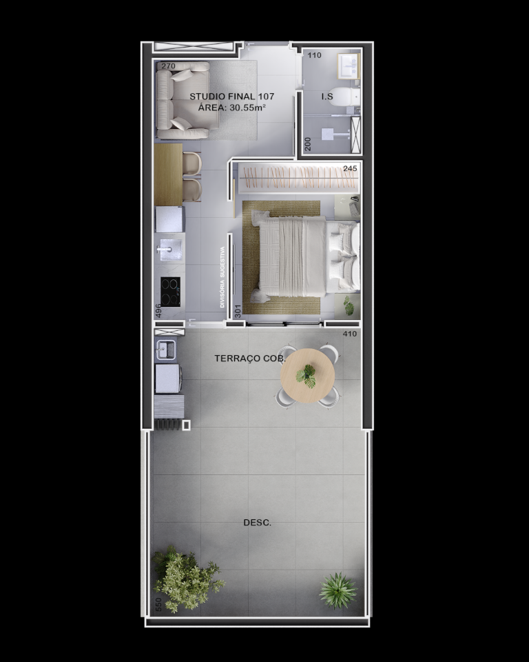 Apartamento, 1 quarto, 28 m² - Foto 22