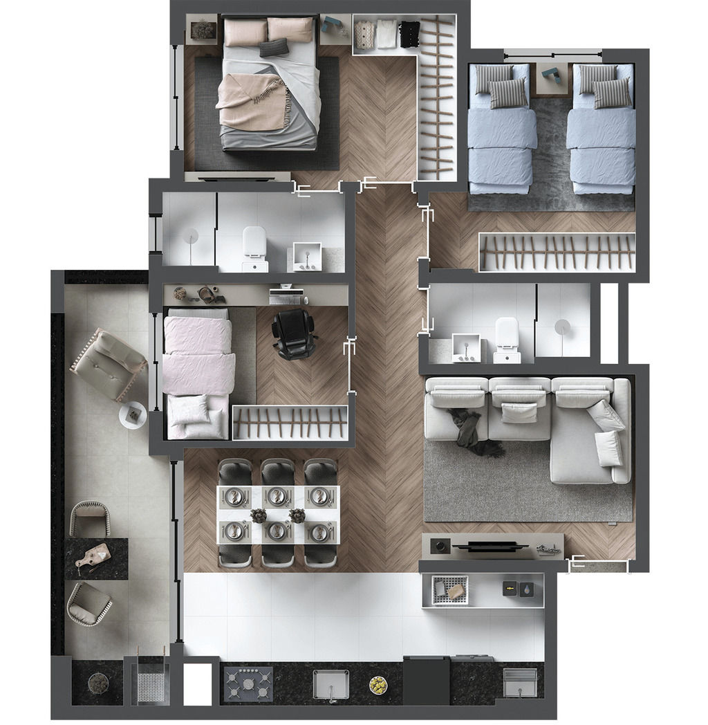 Apartamento, 2 quartos, 55 m² - Foto 28