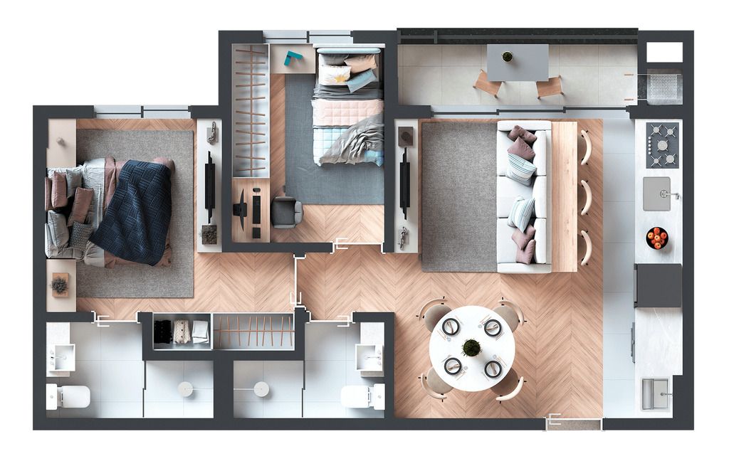 Apartamento, 2 quartos, 55 m² - Foto 22