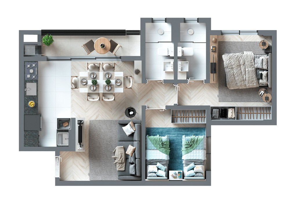 Apartamento, 2 quartos, 55 m² - Foto 23