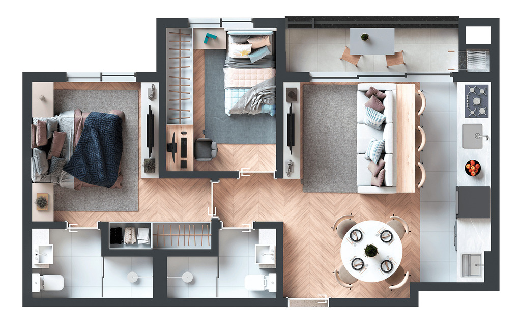 Apartamento, 2 quartos, 55 m² - Foto 21